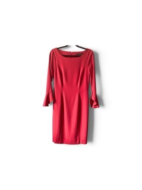 White House Black Market Bell Sleeve Sheath Dress Size 2